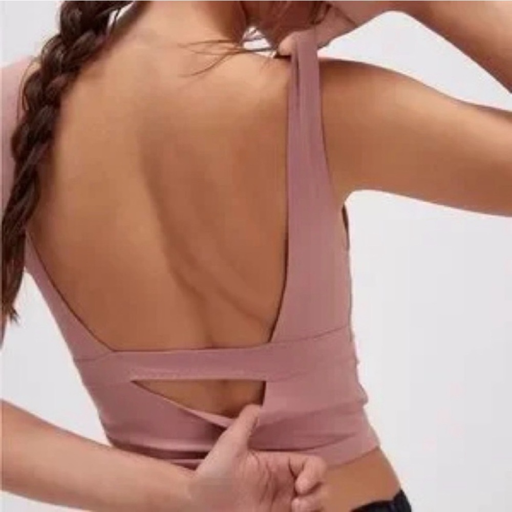 Free People Fitted Tank Top in Dusty Rose - Picture 2 of 6